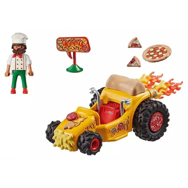 Funstars 71634 Set de figuras de carreras: Pizza