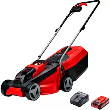 Cortacésped de empuje EINHELL GE-CM 18/30 Li — 18V, 3,0Ah, 30 cm de ancho de corte, cesta de 25 L