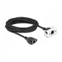 DeLOCK cable de extensión de red Cat.6A 5 m S/FTP RJ45 negro