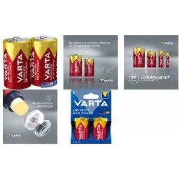 Pila Varta 4720 LONGLIFE Max Power Mono D 1,5 V – pila primaria D