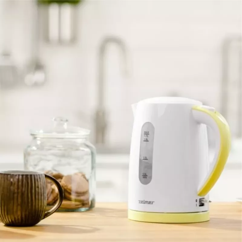 Hervidor Zelmer 1,7 L 2200 W blanco amarillo