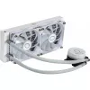 Kit de refrigeración líquida Cooler Master MasterLiquid 240L Core ARGB blanco — radiador de 240 mm, ventilador de 120 mm, compatible con LGA1700/AM5/AM4 y zócalos anteriores