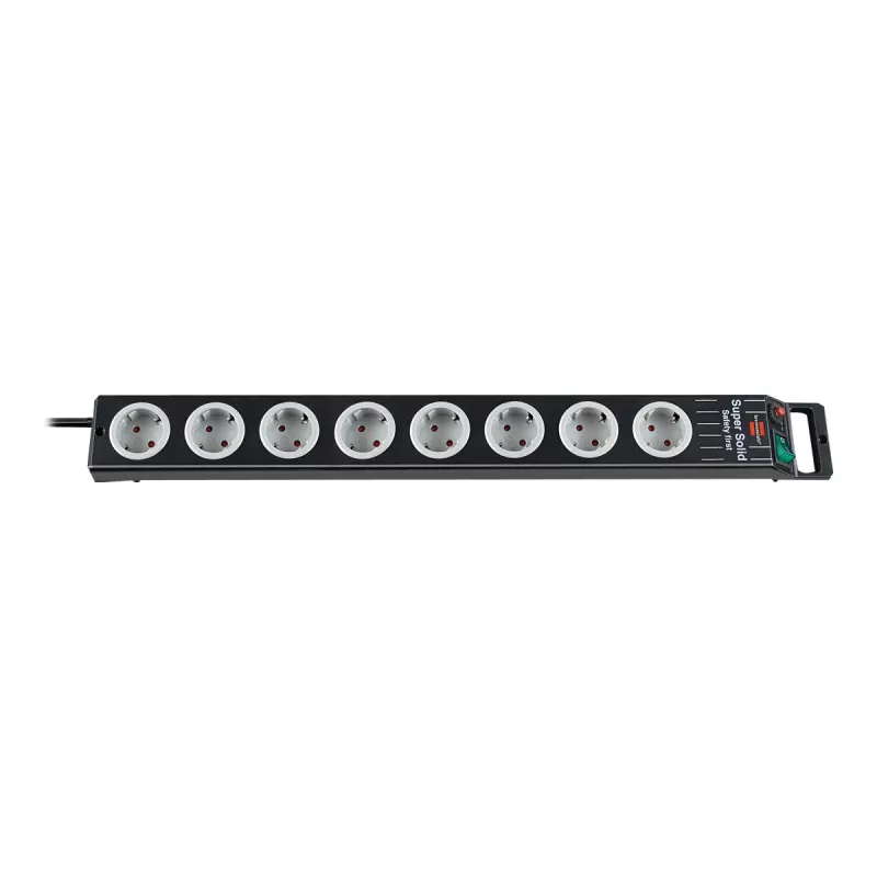 Alargador de corriente Brennenstuhl 1153380118 2,5 m 8 tomas AC Negro Gris