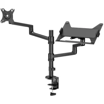 Soporte para monitor WENTRONIC Goobay Deluxe 74417 con brazo para portátil, negro