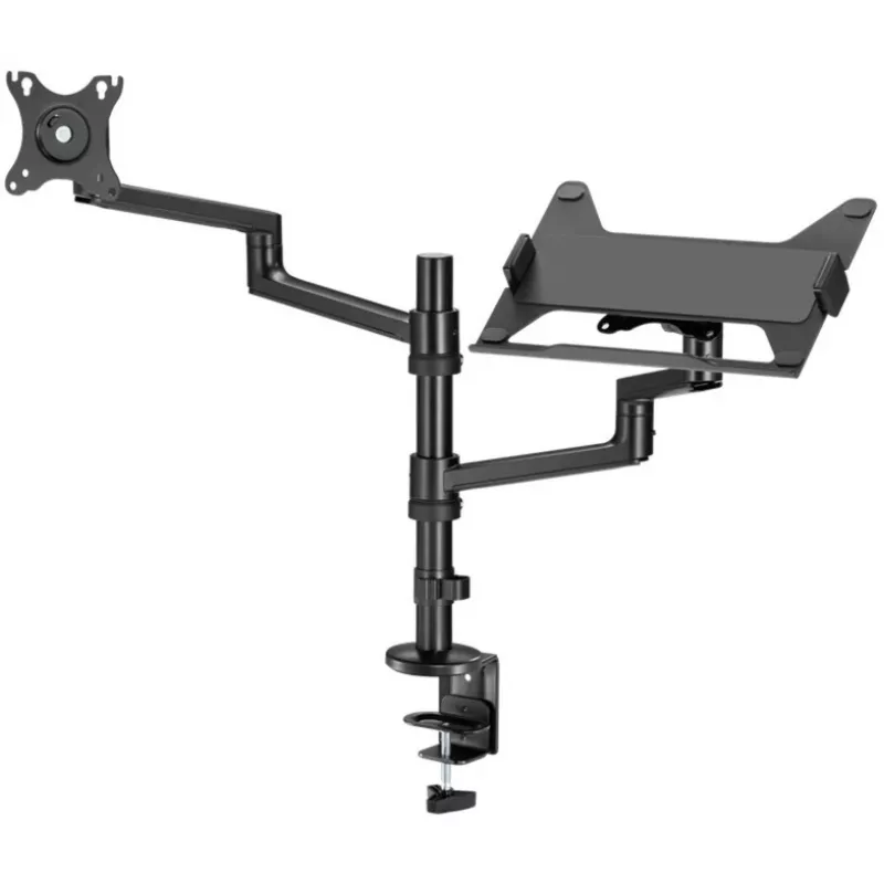 Soporte para monitor WENTRONIC Goobay Deluxe 74417 con brazo para portátil, negro