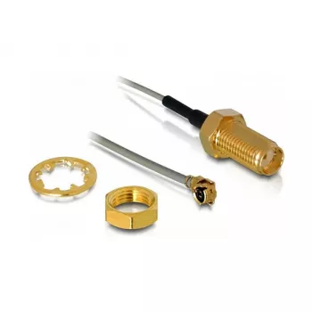 Conector de cable DeLOCK 88418 I-PEX M SMA F negro