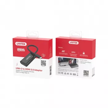 Adaptador gráfico USB UNITEK V1421A negro