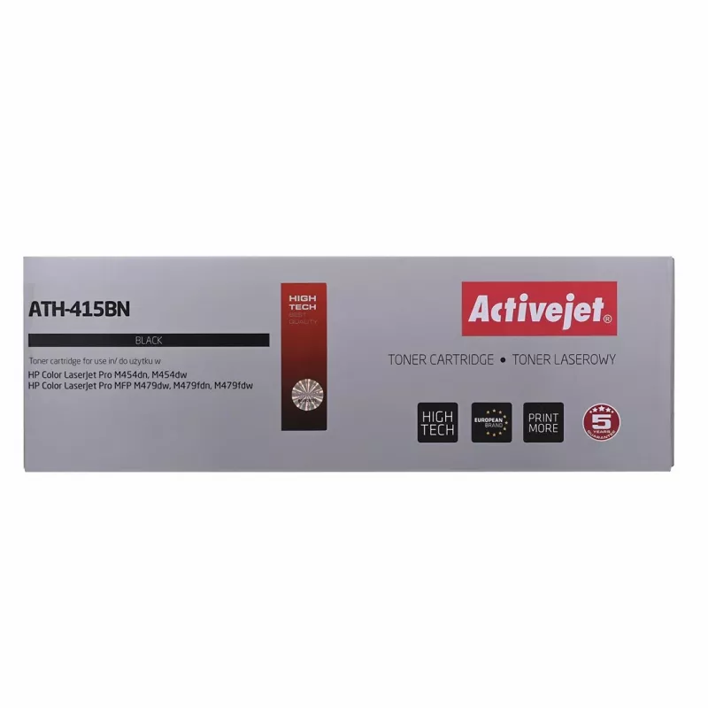 Activejet ATH-415BN Tóner (Recambio para HP 415A W2030A; Supreme; 2.400 páginas; negro) con chip