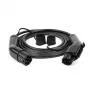 Cable de carga para vehículo eléctrico Type 1 (hembra) - Type 2 (macho), 32A, 7.2kW, monofásico, 5m