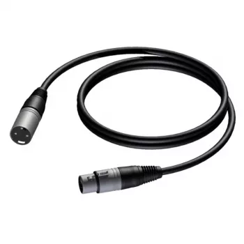 PROCAB Cable conector macho XLR a conector hembra XLR 1m
