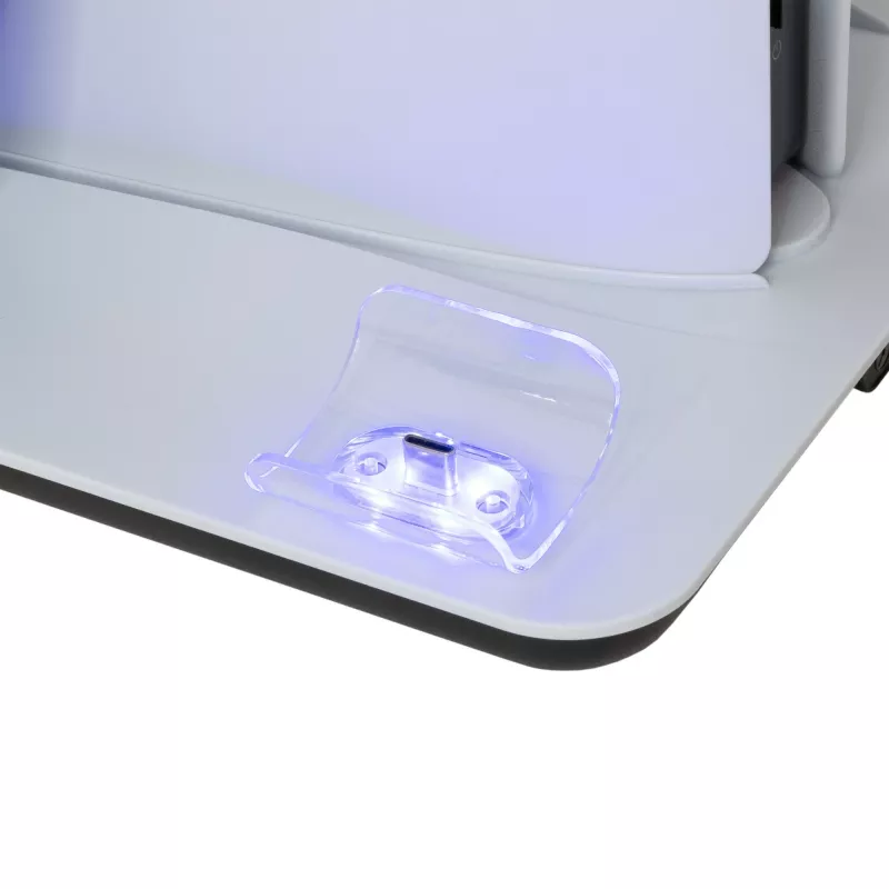 Base refrigeradora White Shark Guard-2 para PS5 con estación de carga integrada (modelo PS5-05102V2)