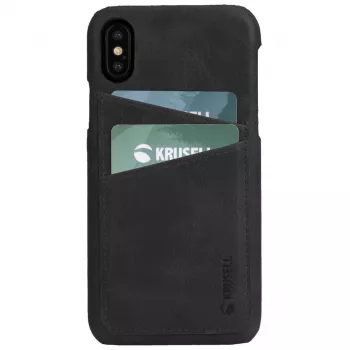 Funda Krusell Sunne 2 Card Cover iPhone XS Max Negro