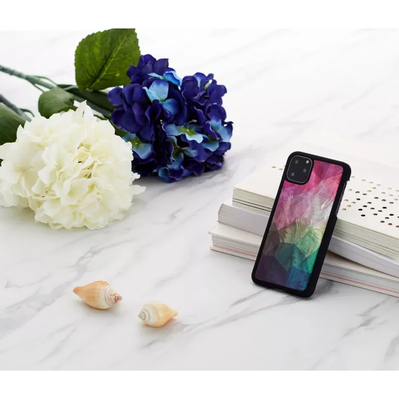 Funda protectora iKins para iPhone 11 Pro Max – Water Flower Negro