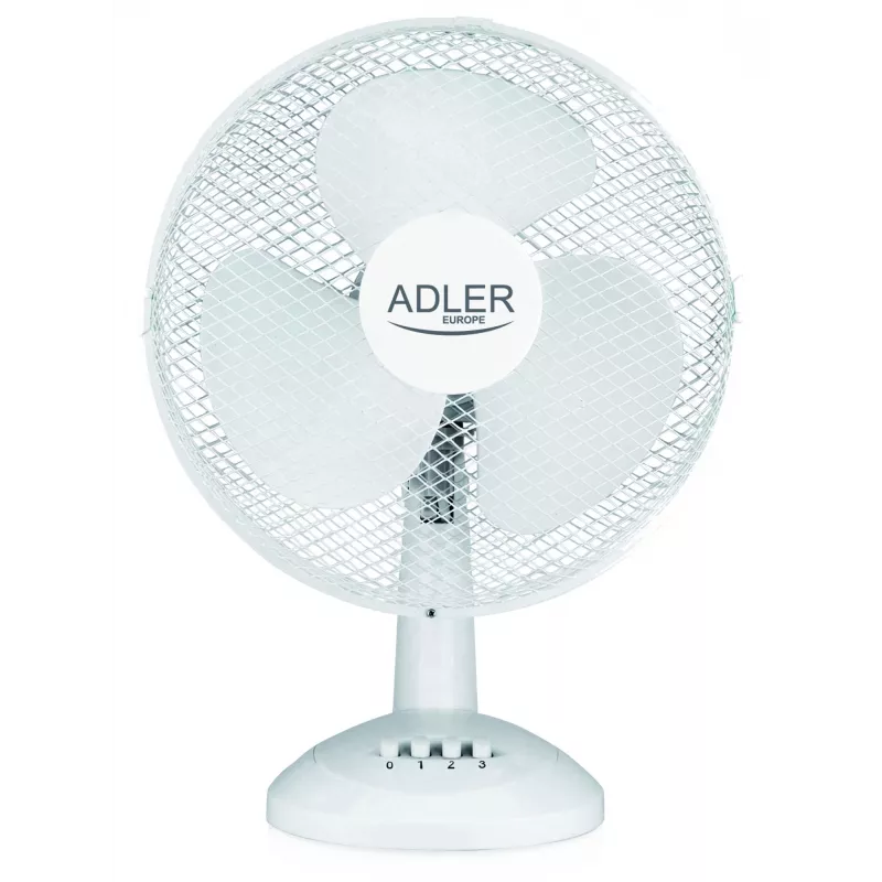 Adler | AD 7304 | Ventilador de mesa | Blanco | Diámetro 40 cm | Número de velocidades 3 | Oscilación | 45 W | No