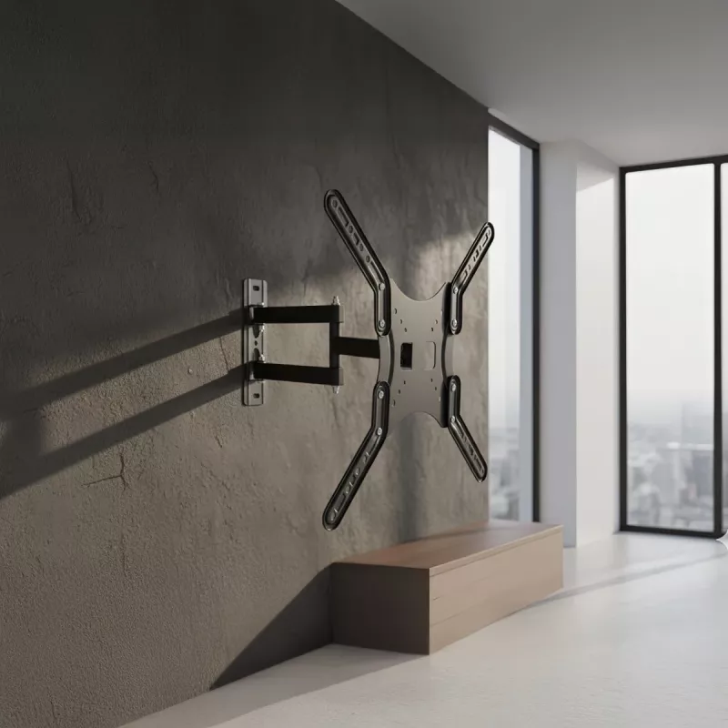 Soporte de pared para TV Maclean MC-759 para pantallas de 13–55 pulgadas, capacidad de carga 30 kg, VESA 75x75–400x400, inclinable y profundidad ajustable