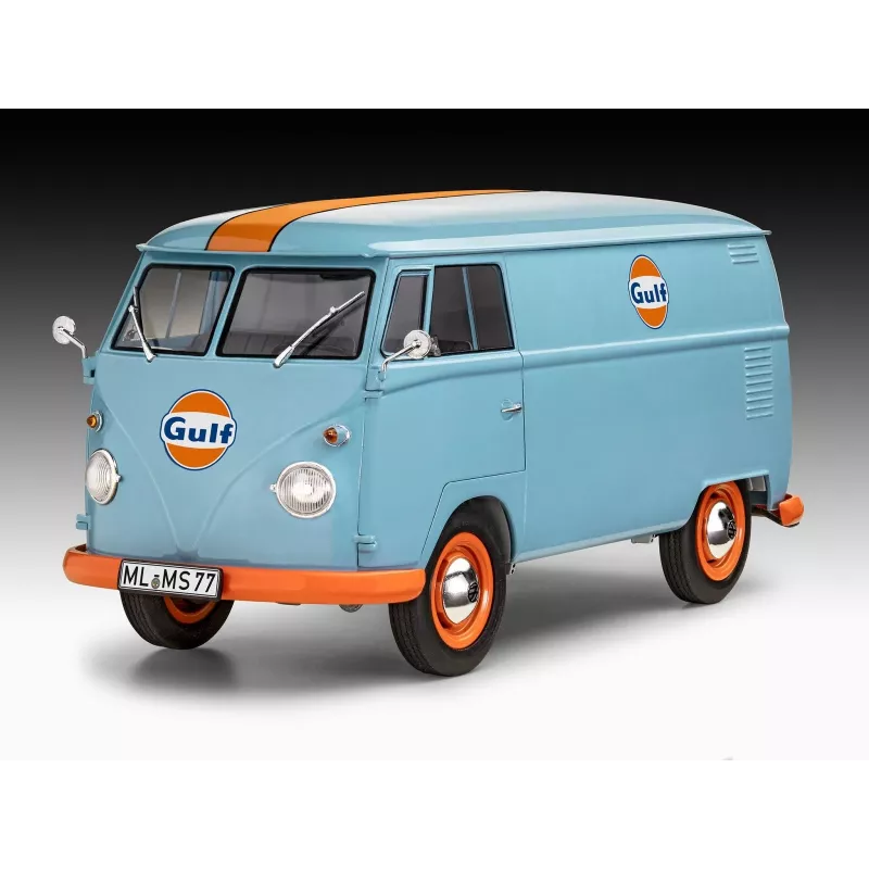 Maqueta de plástico VW T1 Panel Van - decoración Gulf 1/24