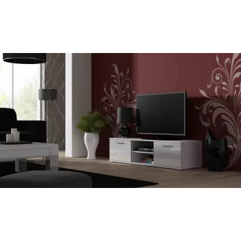 Soporte de TV Cama SOHO 140 blanco/blanco brillante