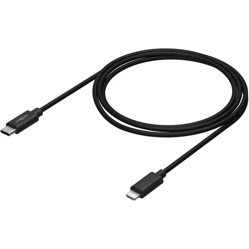 Cable para móvil Ansmann 1700-0106 negro USB C Lightning 0,12 m