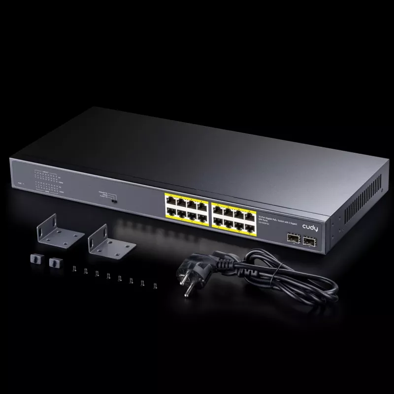 Switch de red Cudy GS1020PS2 Gigabit Ethernet 16 puertos PoE