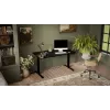 Escritorio con regulación eléctrica de altura MOON LONG 150x80x72-120 negro