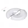 Calefactor cerámico eléctrico NOVEEN PTC3000, 2000 W (1200 W mín.), indicador LED, temporizador, mando a distancia, oscilación, blanco