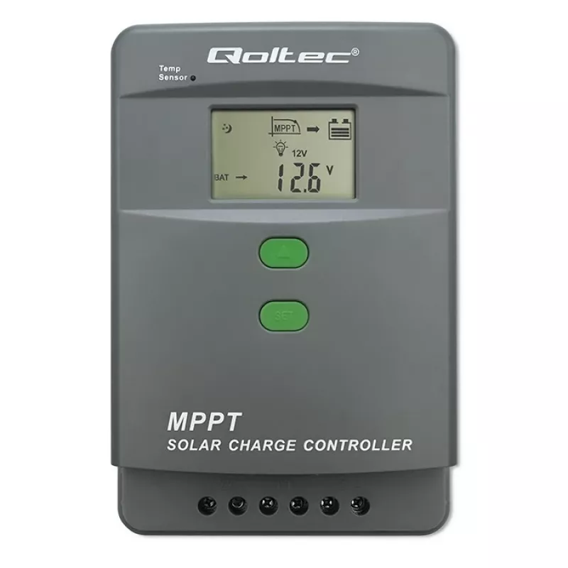 Regulador de carga solar MPPT con sensor de temperatura 60A