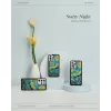 Funda protectora iKins para Samsung Galaxy S21+ — noche estrellada negra