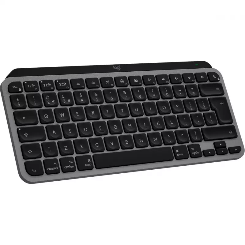 Logitech Master Series MX Keys Mini for Mac – Teclado – compacto – retroiluminado – inalámbrico – Bluetooth LE – AZERTY – Francés – Gris espacial (920-012646)