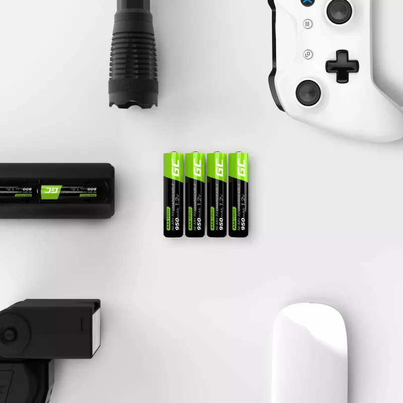 Batería recargable Green Cell GR03 AAA NiMH 1,2 V 950 mAh – pack de 4, blíster