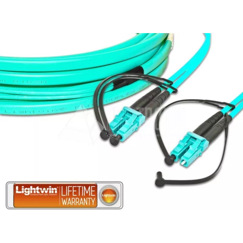 Lightwin LDP-50 LC-LC 5.0 OM3 FD cable de fibra óptica 5 m aqua (LDP-50 LC-LC 5.0 OM3 FD)