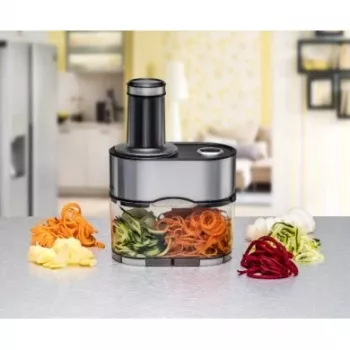 Cortador eléctrico de espiral Rommelsbacher EGS 80 Gnudel – cortador de espiral de verduras
