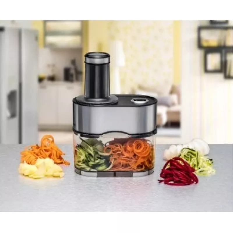 Cortador eléctrico de espiral Rommelsbacher EGS 80 Gnudel – cortador de espiral de verduras