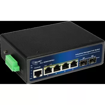Switch PoE industrial gestionado ALLNET ALL-SGI8106PMJ 4 PoE + 2 puertos uplink