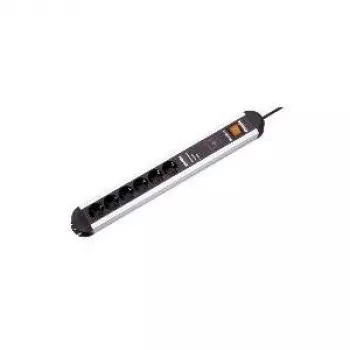 Regleta de enchufes Bachmann PRIMO 1,75 m 6 salidas AC negro gris