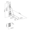 Soporte de pared para bicicleta MACLEAN MC-471 — soporta hasta 35 kg, almacenamiento para una bicicleta