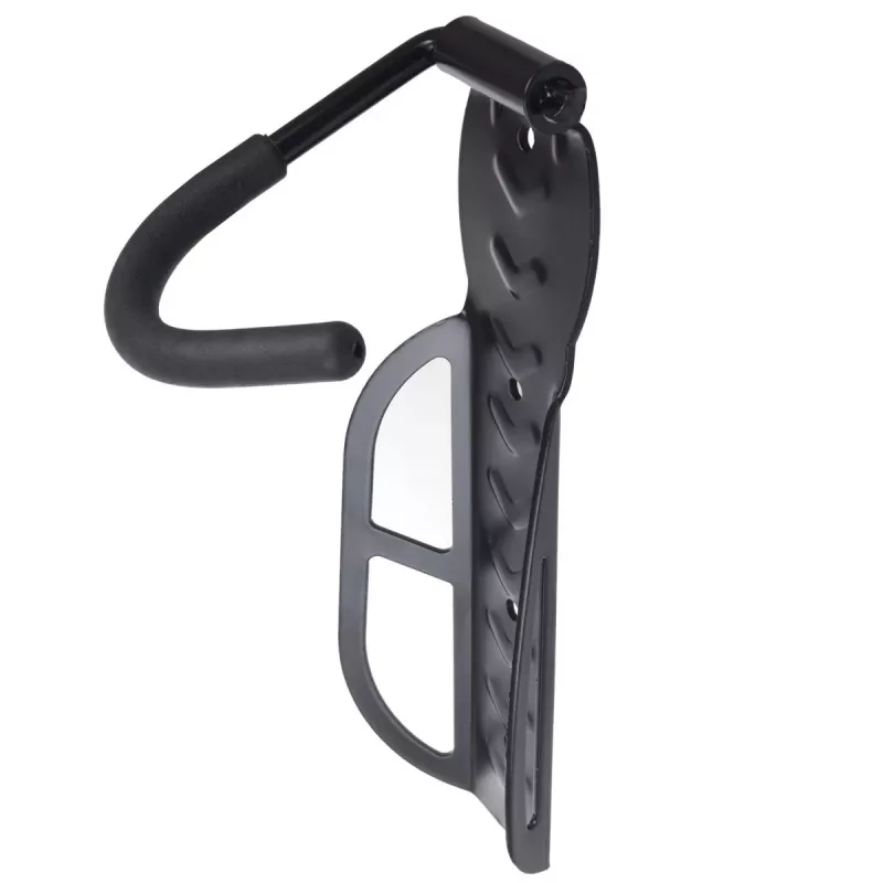 Soporte de bicicleta de pared MACLEAN MC-432, soporte vertical para bicicleta, ancho ajustable, carga máx. 30 kg, negro
