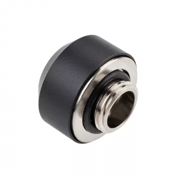 Racor para tubo rígido OPTIMUS 12 mm, negro – racor individual de anillo de compresión para tubos rígidos