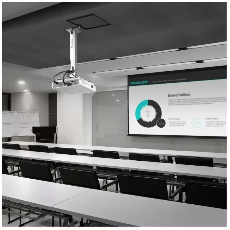 Soporte para proyector ONKRON K5A-W regulable en altura, blanco