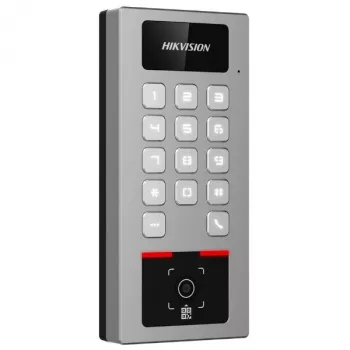 Controlador de acceso Hikvision DS-K1T502DBWX-QR — terminal biométrico/QR (modelo DS-K1T502DBWX-QR)
