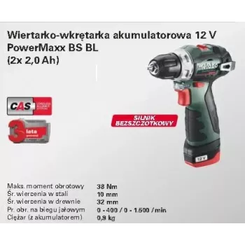Metabo 7489929 taladro atornillador a batería