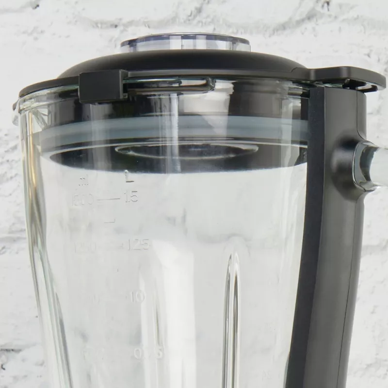 Recipiente de vaso de cristal Petra PT5531MBLKVDE Negro