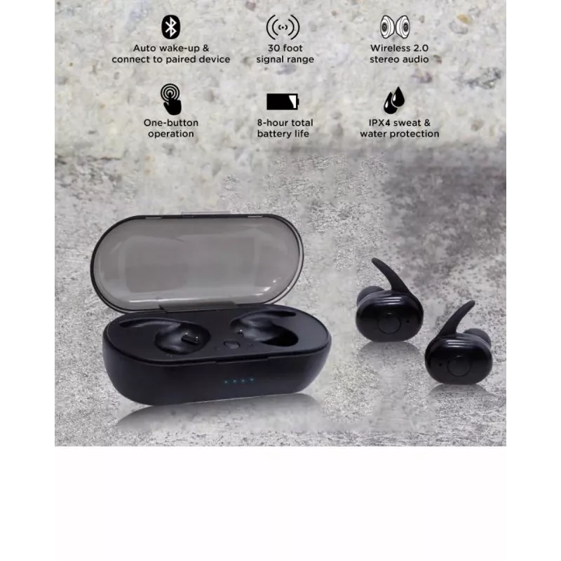 Auriculares V.Silencer Ture Wireless Earbuds negro/rojo
