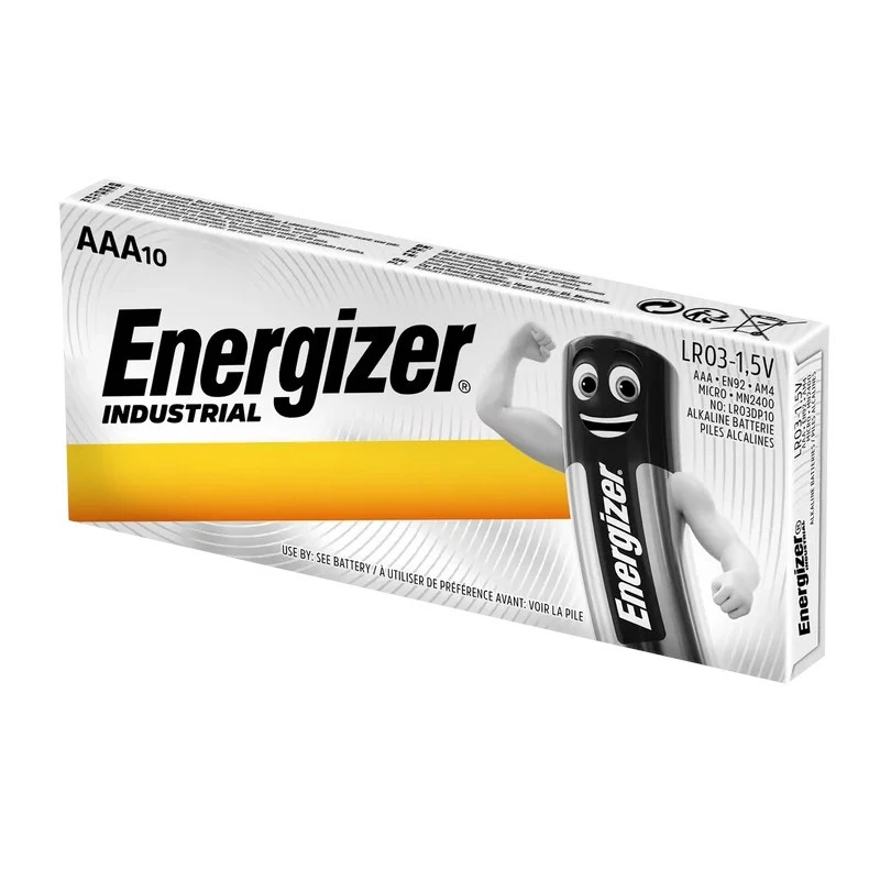 Pilas alcalinas Energizer Industrial AA - 6 packs de 10 + 6 packs de 10 gratis