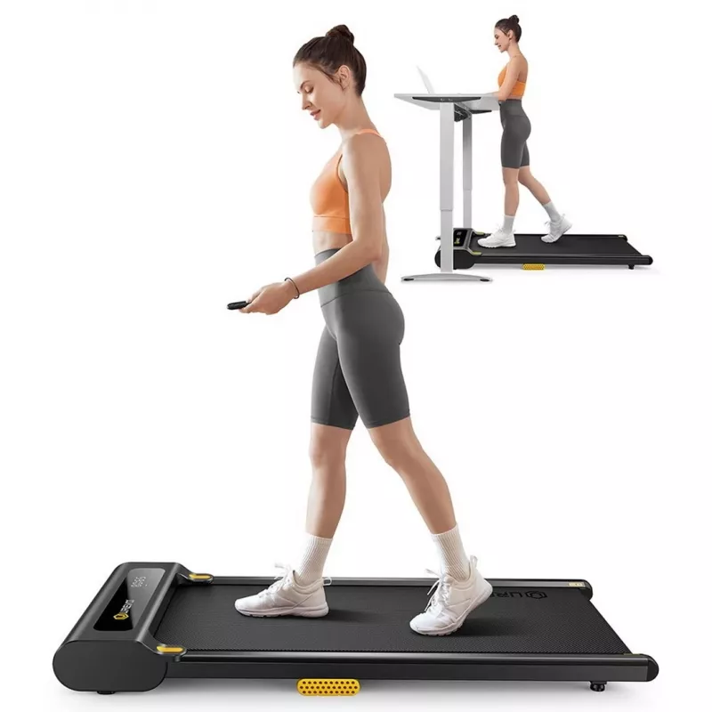 UREVO SpaceWalk SP1 Lite URTM022 cinta de correr Walking Pad, 0,8–6 km/h, peso máximo del usuario 120 kg, negra
