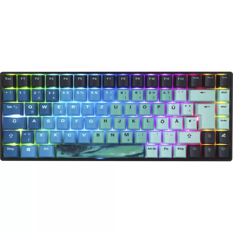 Teclado gaming mecánico Sharkoon SKILLER SGK50 S3 Ultimate Rev2 menta azul distribución QWERTZ