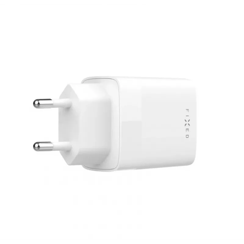 Cargador de viaje USB-C FIXED FIXC30N-C-WH — fuente de alimentación USB-C compacta de 30W, carga rápida de un solo puerto