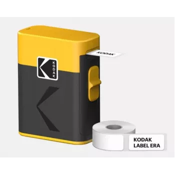 Impresora de etiquetas Kodak Label ERA M50 Bluetooth para etiquetas de 14 mm con rollo amarillo