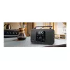 Muse M-091R radio portátil, FM/AM, pantalla LCD, alarma, entrada AUX, alimentación por red/pilas, negra