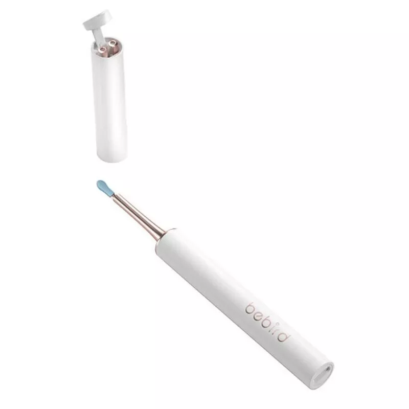 Limpiador de oídos Bebird T15 Smart Visual blanco — otoscopio visual para la limpieza de oídos
