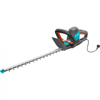 Cortasetos eléctrico Gardena ComfortCut 550/50, 50 cm, doble cuchilla, 2,7 cm, naranja, negro, azul, 2,6 m/s², 84 dB